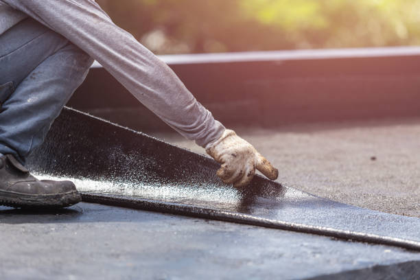 Professional Exterior Waterproofing technician working in Annapolis, MD